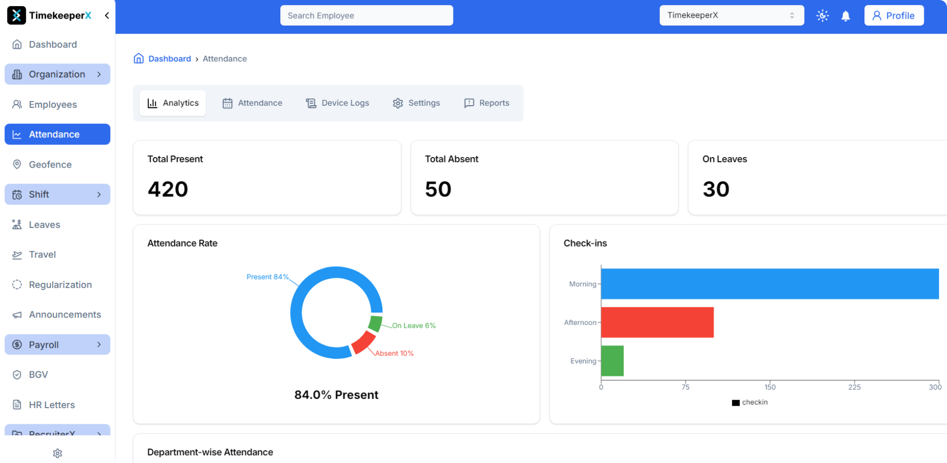 Attendance Tracking Preview