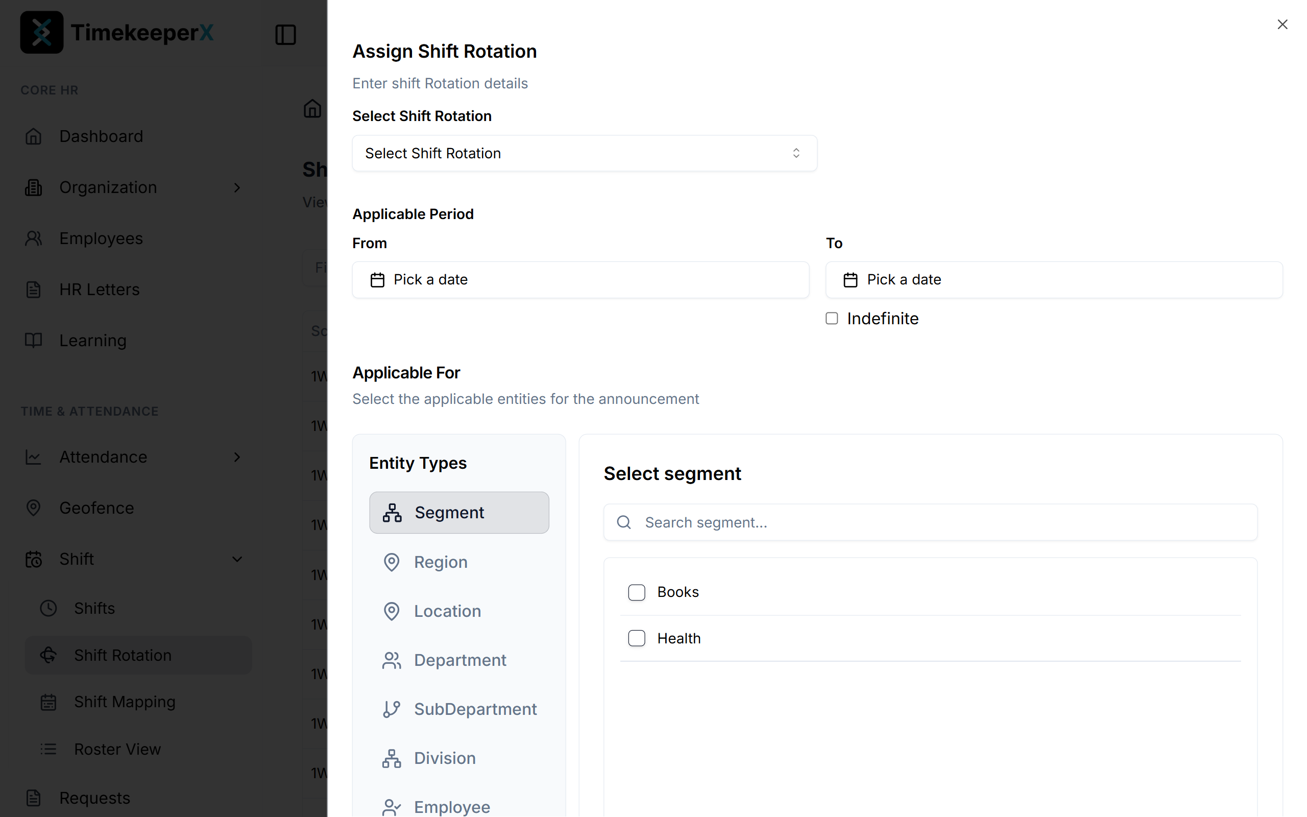 Assigning Shift Rotations